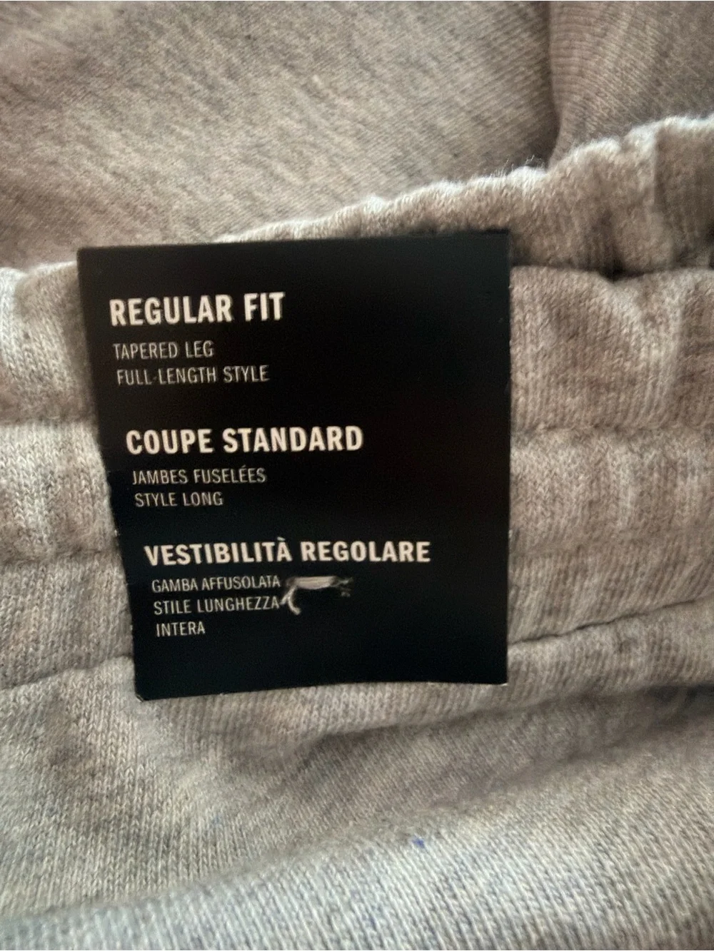 adidas Gray Fleece Joggers with Black Logo